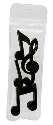 Notalı ve Sol Anahtarı Şekilli Akrilik Magnet 4 Parçalı Set - 2