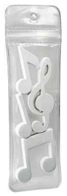 Notalı ve Sol Anahtarı Şekilli Akrilik Magnet 4 Parçalı Set - 1