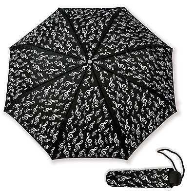 Sol Anahtarlı Cep Şemsiye Siyah - Thumbnail