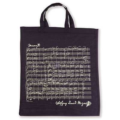 Mozart Notalı Çanta Siyah