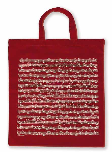 Notalı Çanta Bordo - 1