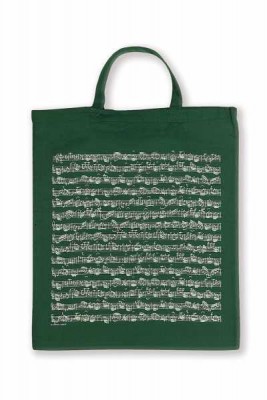 Notalı Bez Çanta Yeşil - ViennaWorld