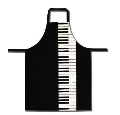 Piyano Tuşeli Mutfak Önlüğü - Thumbnail