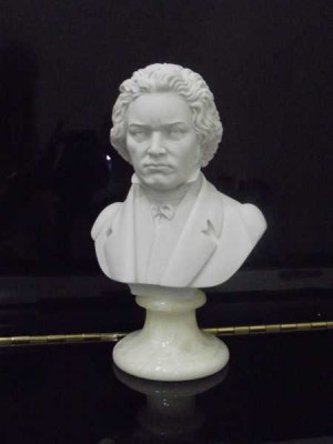 Beethoven Büst - 23 cm - Thumbnail