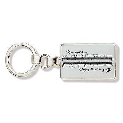 Mozart Notalı Anahtarlık - Thumbnail