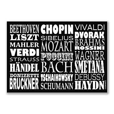 Ünlü Besteciler Posta Kartı - ViennaWorld