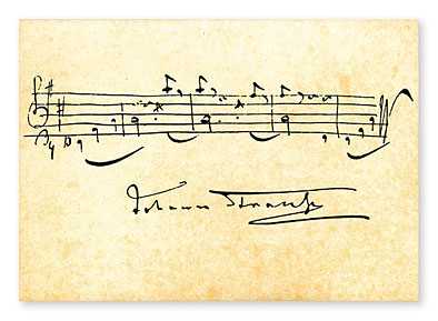 Strauss Posta Kartı - ViennaWorld