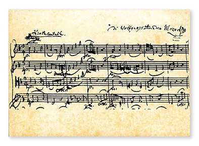 Mozart Kartpostal
