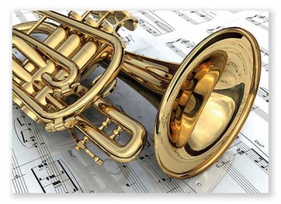 Trompet Resimli Posta Kartı - ViennaWorld