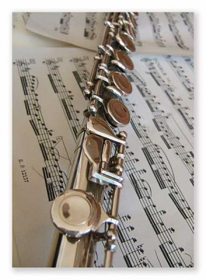 Flüt Resimli Posta Kartı - ViennaWorld