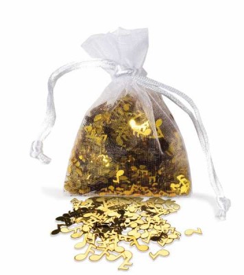 Konfeti Notalar Altın Renkli - ViennaWorld